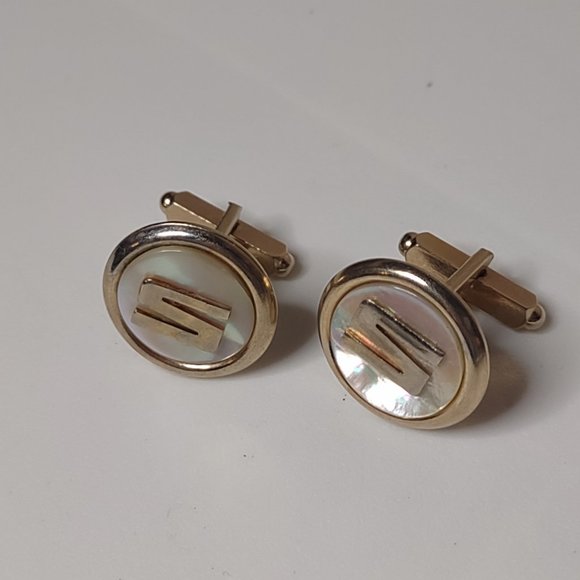 Very Awesome Vintage Letter S Cufflinks - Picture 2 of 8